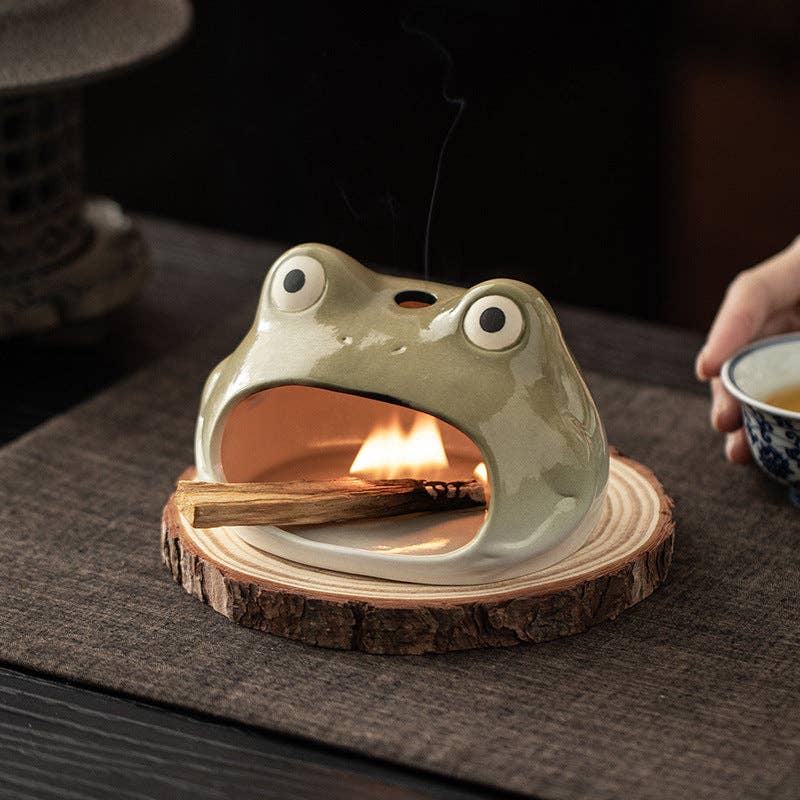 Keraaminen polttoalusta - sammakko