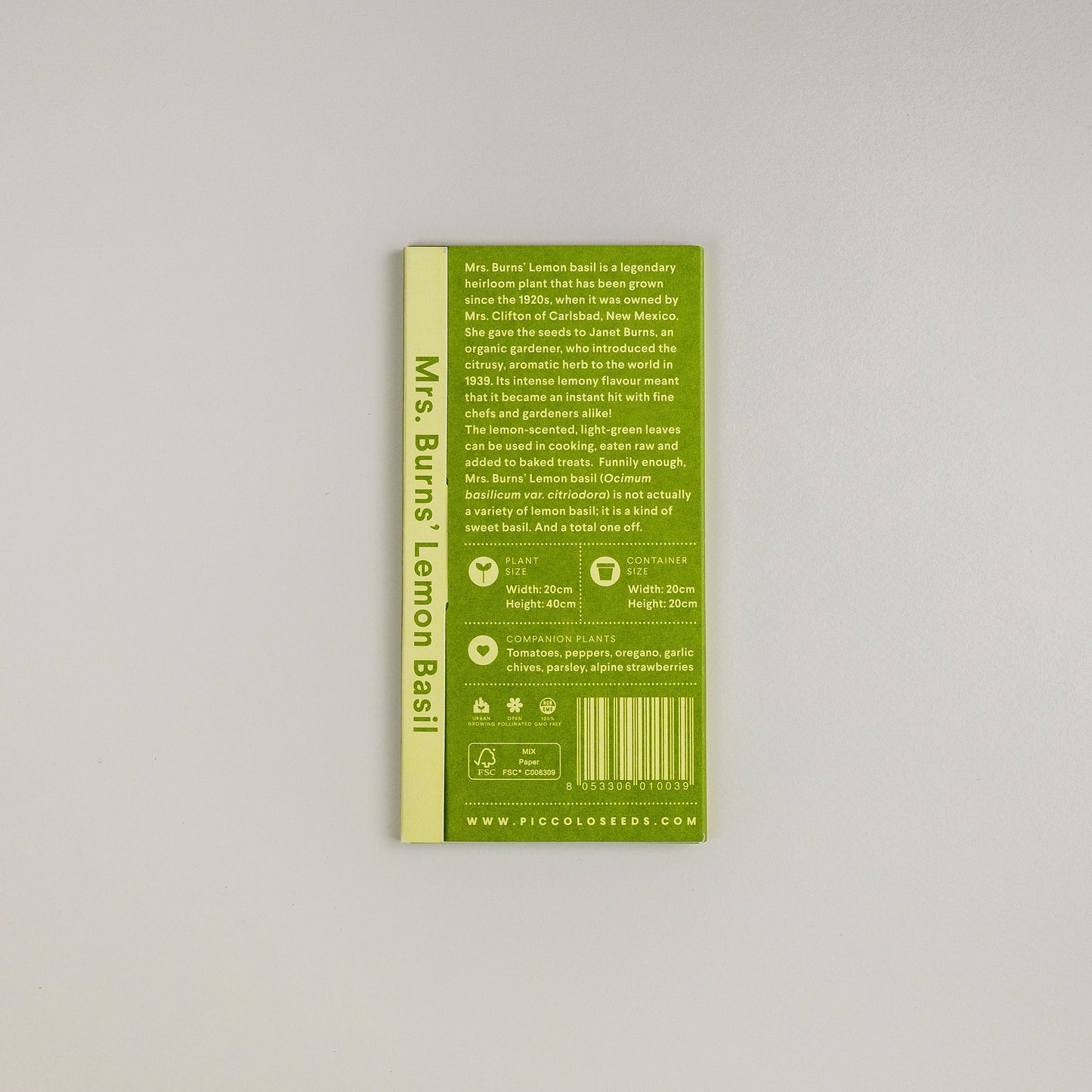 Makeabasilika - Basil Mrs. Burns Lemon