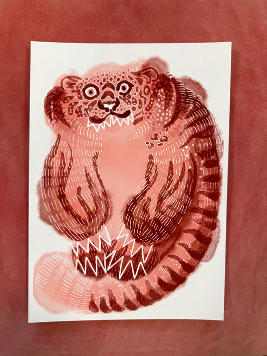 Paniikissa POD-tilaus  Fine Art Giclée-print