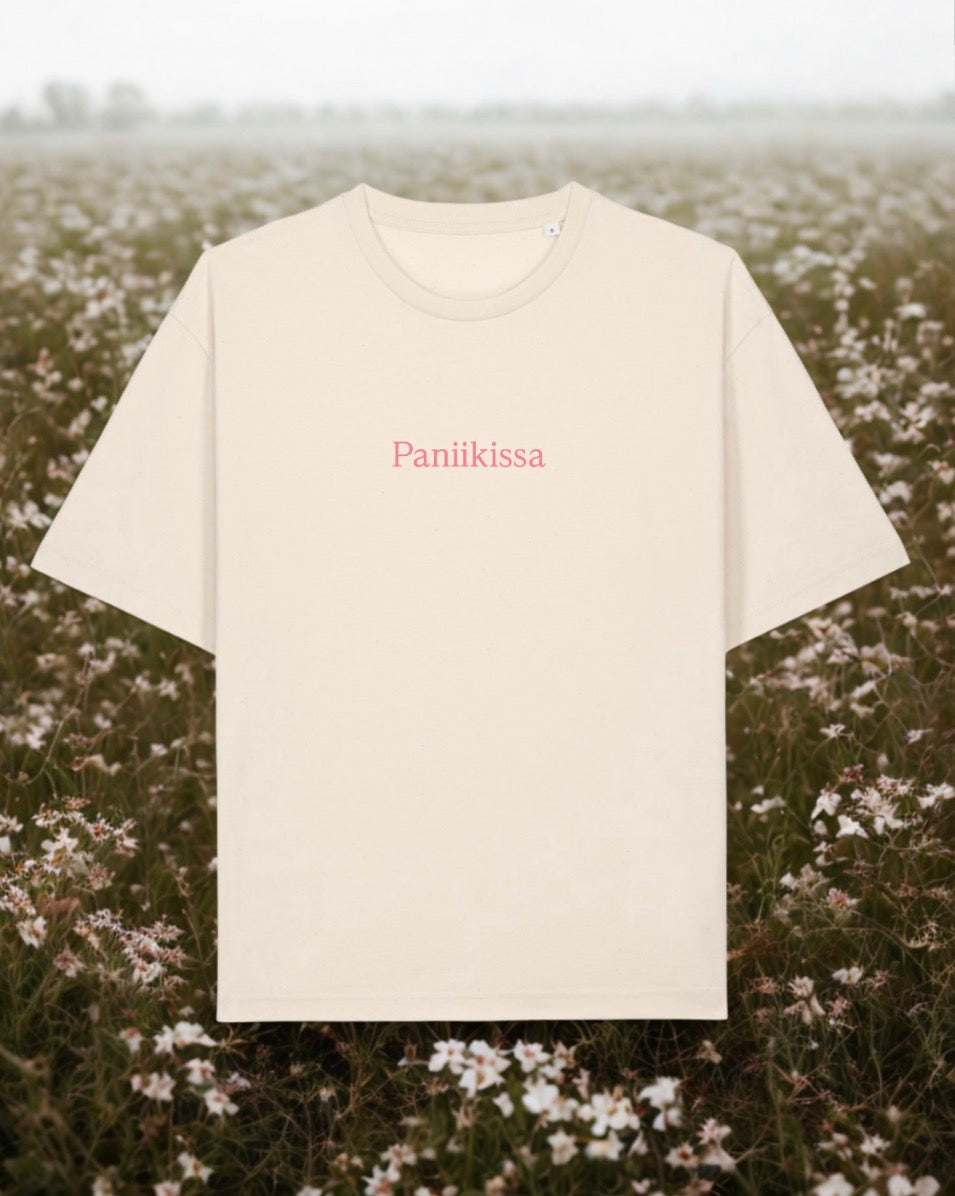 Paniikissa-T-paita  oversize, unisex