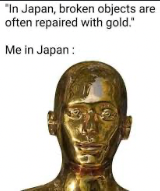 Kintsugi kit-kulta.  Elämä on matka.